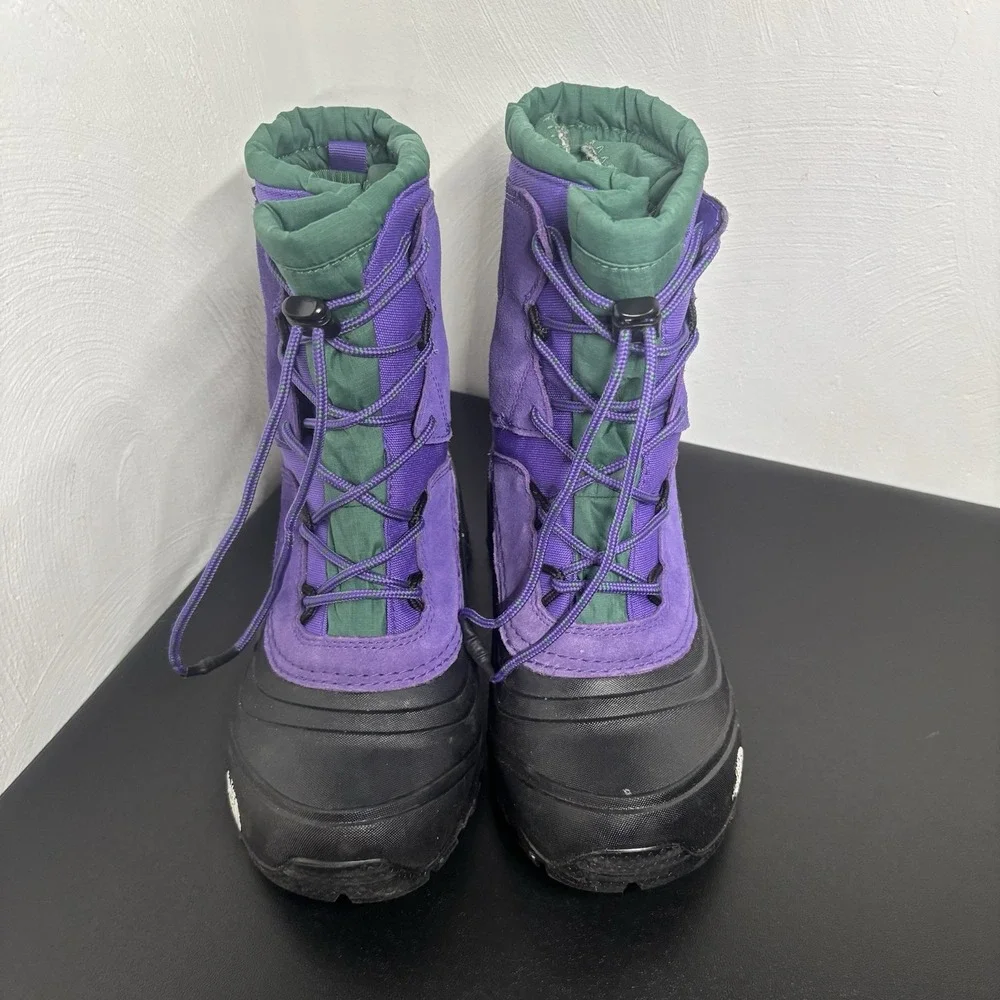 The North Face Kids Alpenglow‎ V Waterproof Winter Boots Children Sz 3 Purple